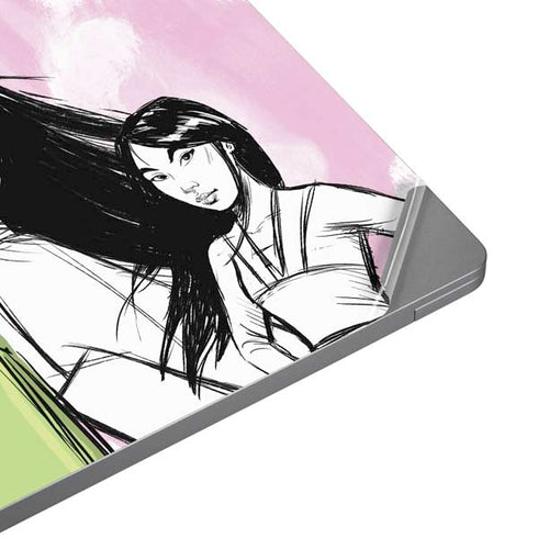 Disney Princess Mulan Sketch Universal Laptop 12in (9.8 x 6.8in) Skin
